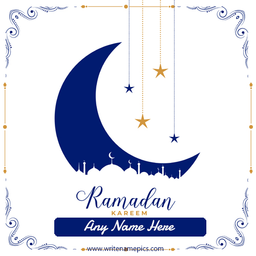 Personalized Happy Ramadan Card with Name