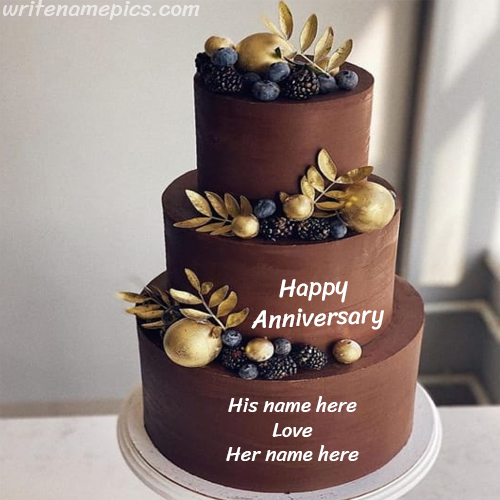 Very special Anniversary Cake With Name