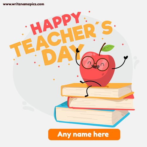 Create world teachers day greeting cards online free