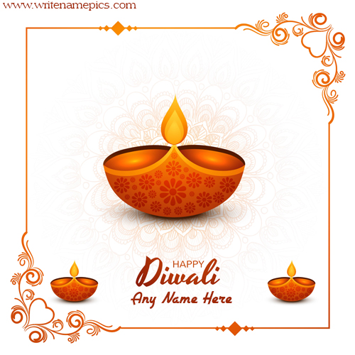 Wonderful Happy Diwali Cards with Name Pic Free Edit and Share
