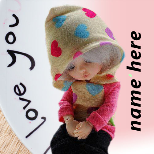 Write Name On Cute Doll Pictures