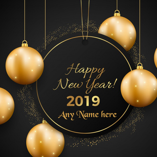 Write Name On Happy New Year wishes 2019 Images
