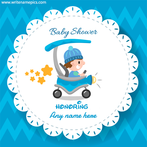 baby shower invitation cards with name