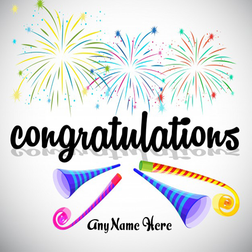 business congratulations wishes greetings card with name