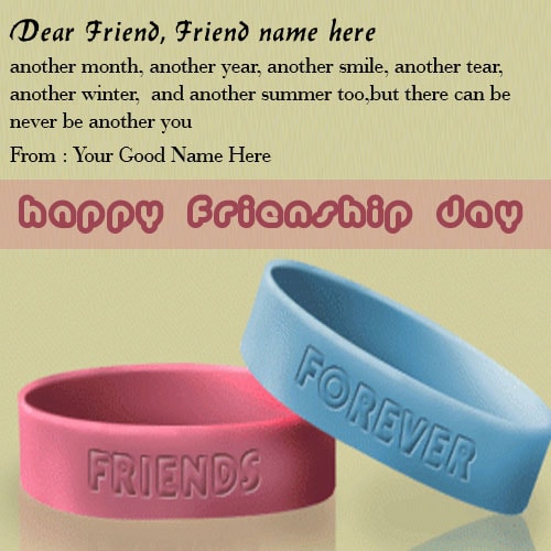 friendship day greeting cards with name edit