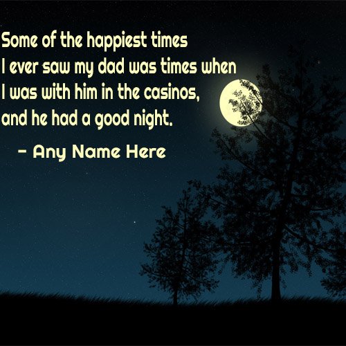 good Night wishes quotes images with name pic for free download