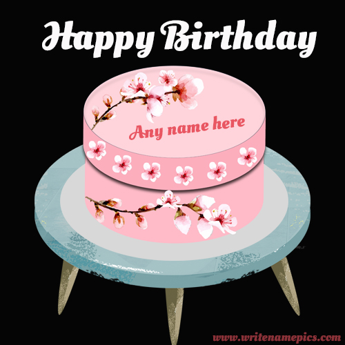 happy birthday cake with name generator