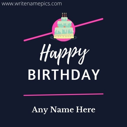happy birthday card with name and pic edit
