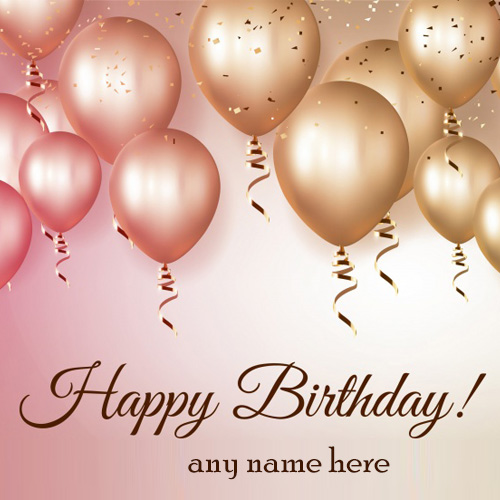 happy birthday wishes balloons greeting cards with name pictures