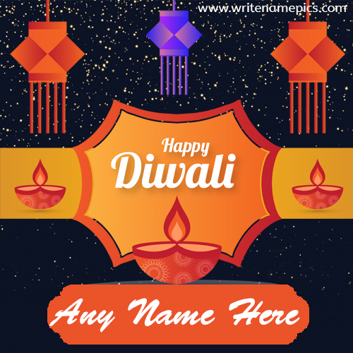happy diwali 2020 greeting card with name