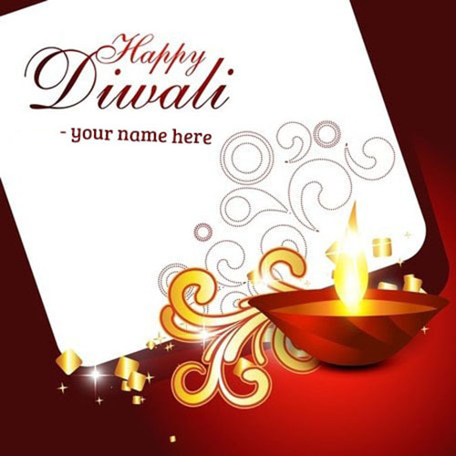 happy diwali whatsapp profile pic with name editing