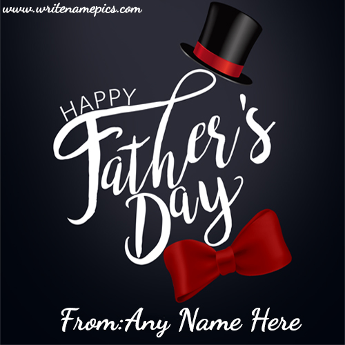 happy fathers day wishes image with name