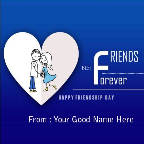 happy friendship day wishes images with name editor