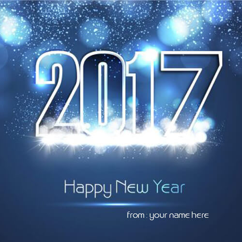 happy new year 2017 wishes with name editing