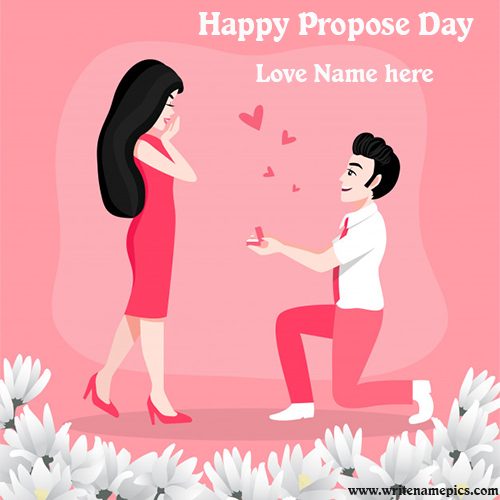 happy propose day 2020 card with name pic