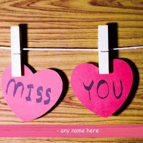 i miss you cute heart pictures with name