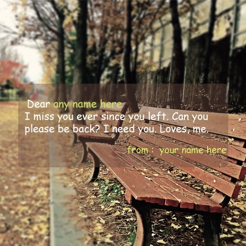 i miss you since you left quote name picture