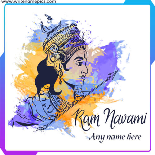 ram navami greeting card with name edit