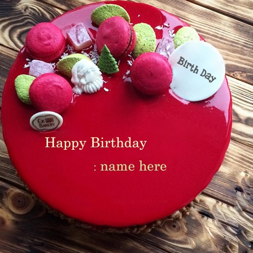 red velvet birthday cake wishes with name