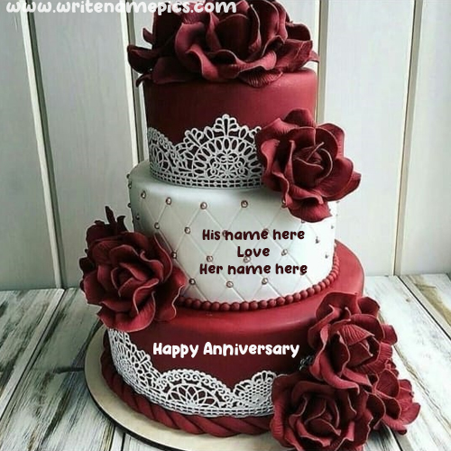 romantic happy anniversary with name edit free