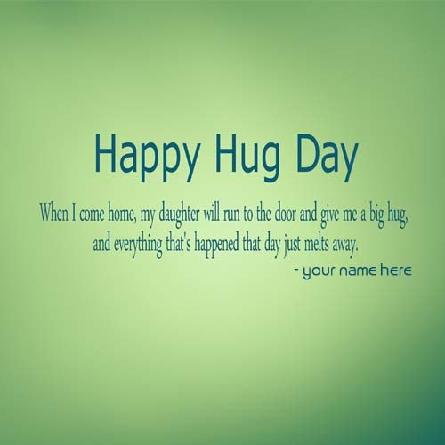 romantic hug day quotes images name edit