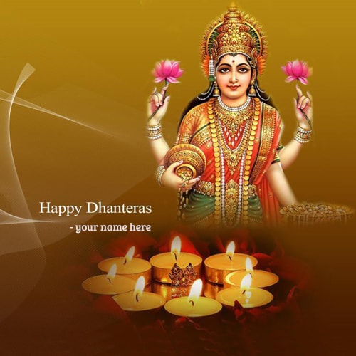write name on happy dhanteras maa laxmi ji best wishes