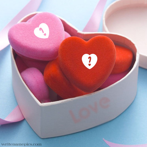write your alphabet on pink heart images